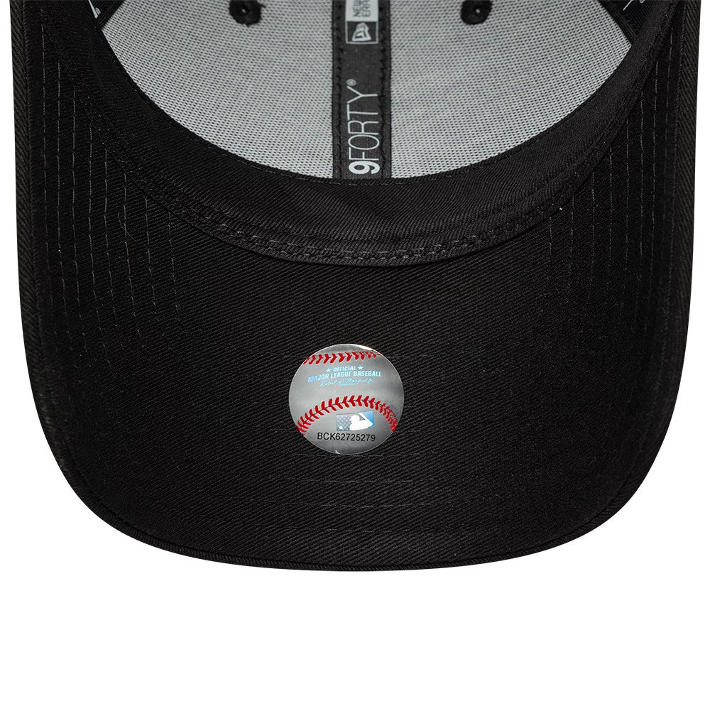 Pictured is this Womens MLB Tortoise Infill LA Dodgers 9FORTY cap in black. 5