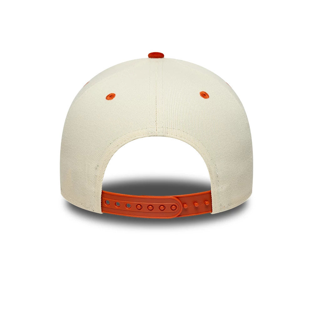 Pictured is this MLB Suede New York Yankees 9FORTY E-Frame cap in cream. 5