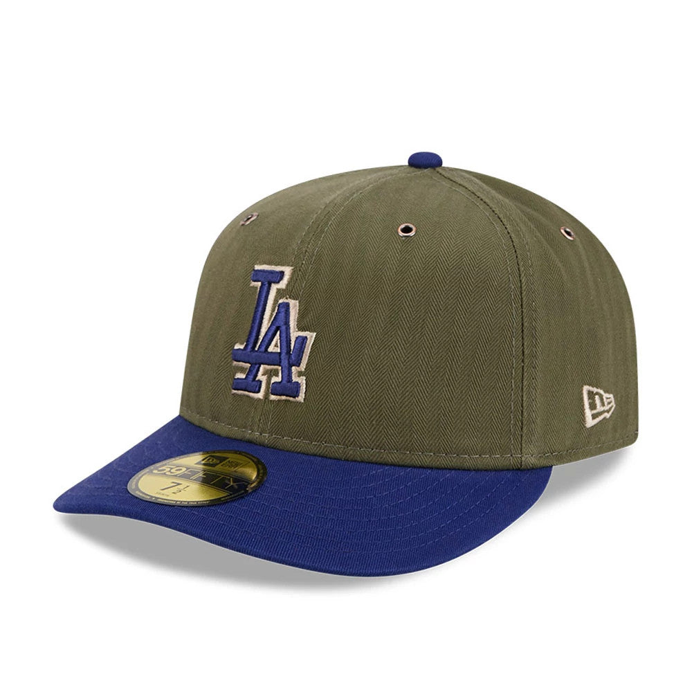 Pictured is this MLB American Herringbone LA Dodgers 59FIFTY Fitted cap in green. 4