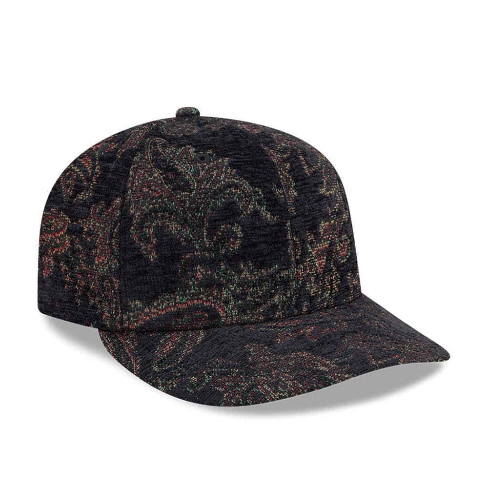 Pictured is this New Era Jacquard Chenille 59FIFTY Fitted cap in black. 4