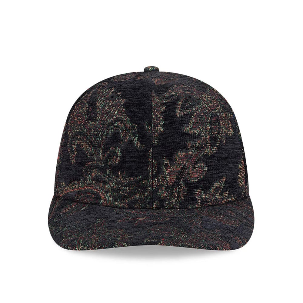 Pictured is this New Era Jacquard Chenille 59FIFTY Fitted cap in black. 3