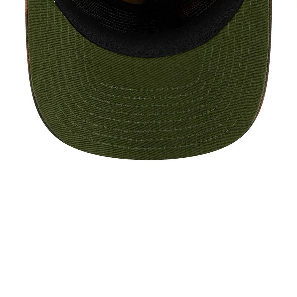 Pictured is this MLB Nylon Wash Dye LA Dodgers 19TWENTY Adjustable cap in open green. 7