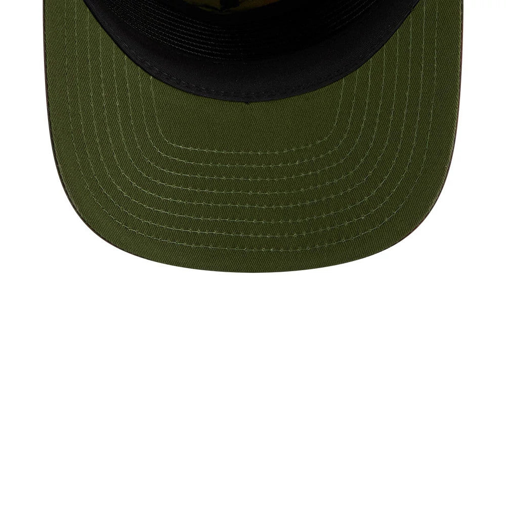 Pictured is this New Era Nylon Wash Dye 19TWENTY Adjustable cap in open green. 7