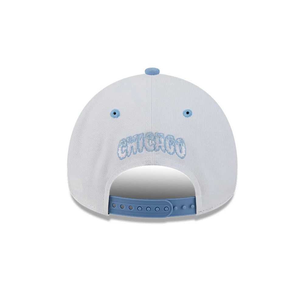 Pictured is this NBA Halloween Chicago Bulls 9FORTY A-Frame cap in white. 7