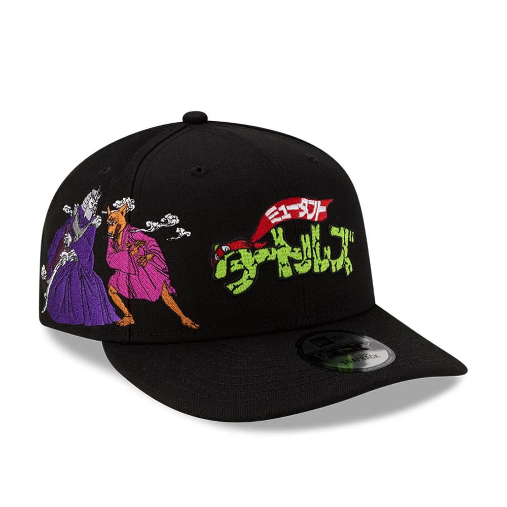 Pictured is this Teenage Mutant Ninja Turtles Script 9FIFTY Snapback cap in black. 1