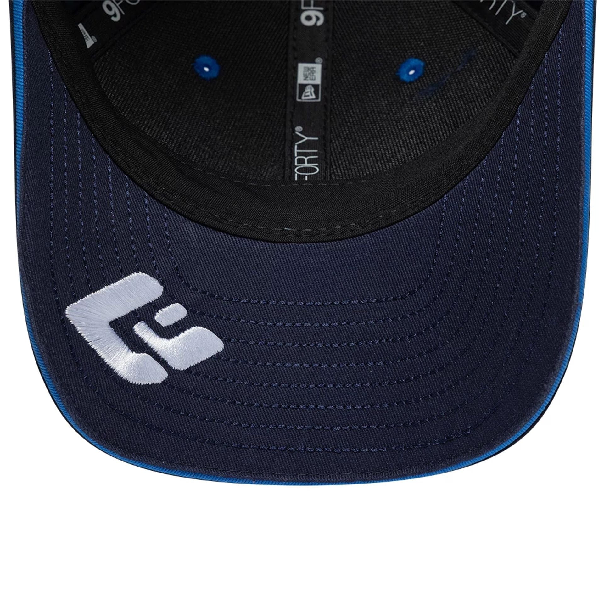 Pictured is this Youth Atlassian Williams F1 Team Alex Albon 9FORTY M-Crown Adjustable cap in navy. 2