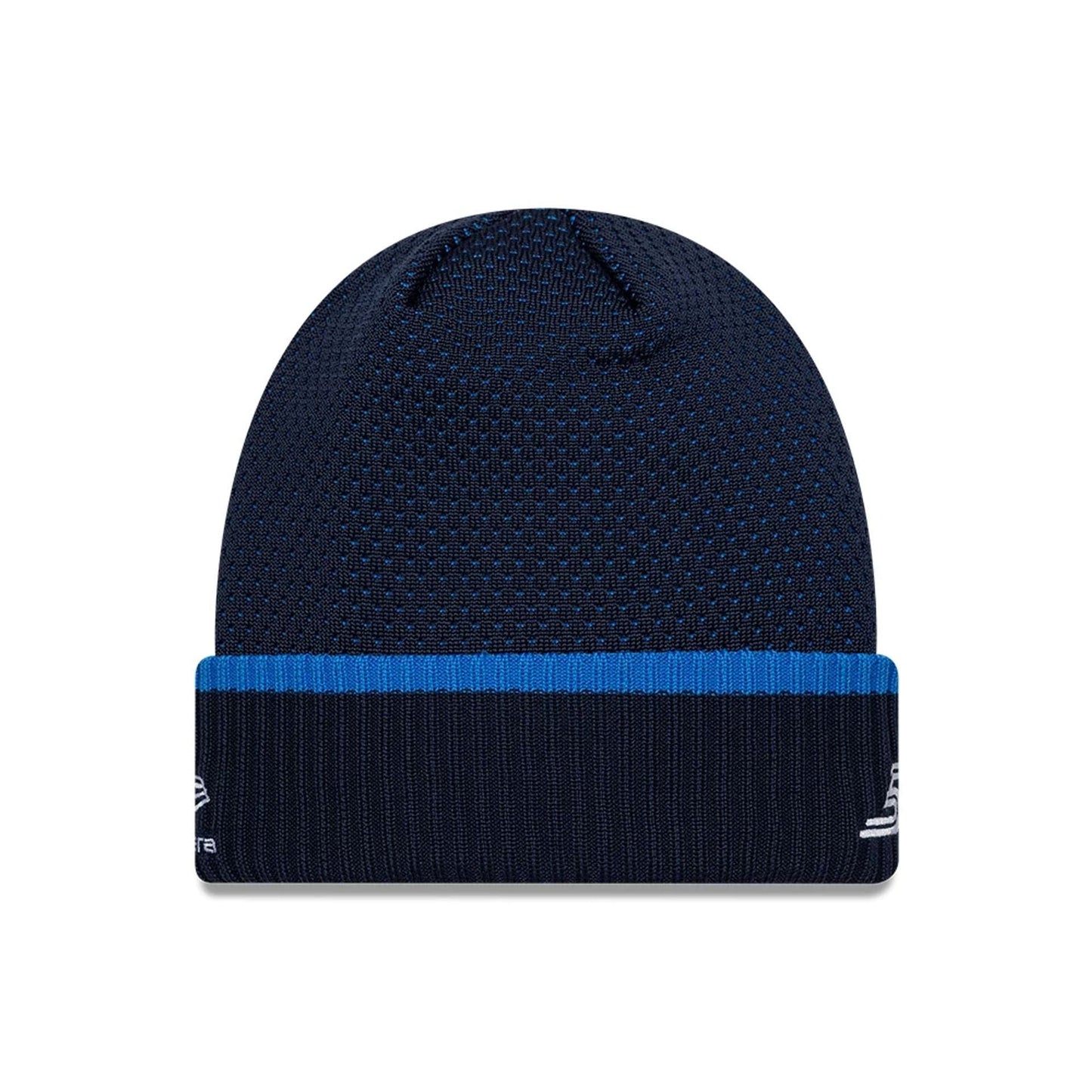Pictured is this Atlassian Williams F1 Team Carlos Sainz Cuff Knit Beanie hat in navy. 2