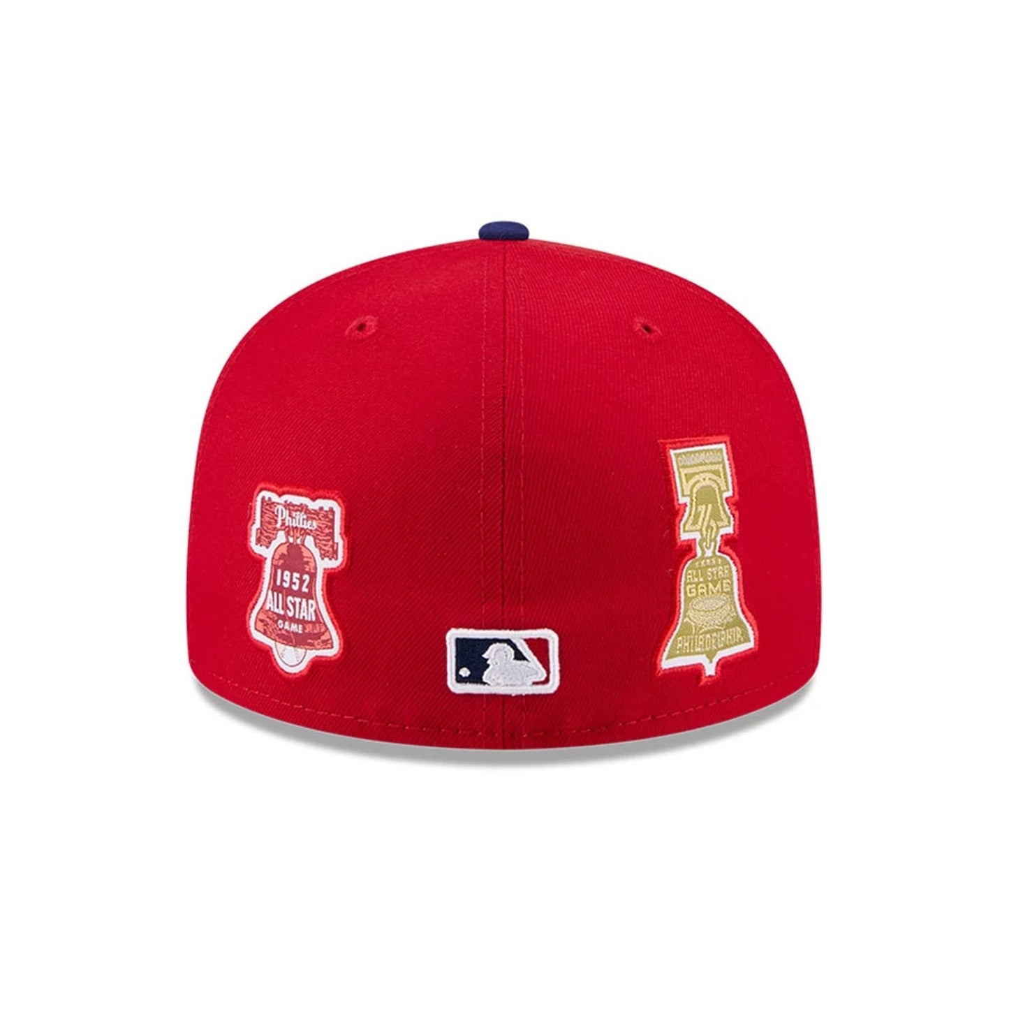 Pictured is this MLB All Star Game Philadelphia Phillies 59FIFTY Fitted cap in red. 7