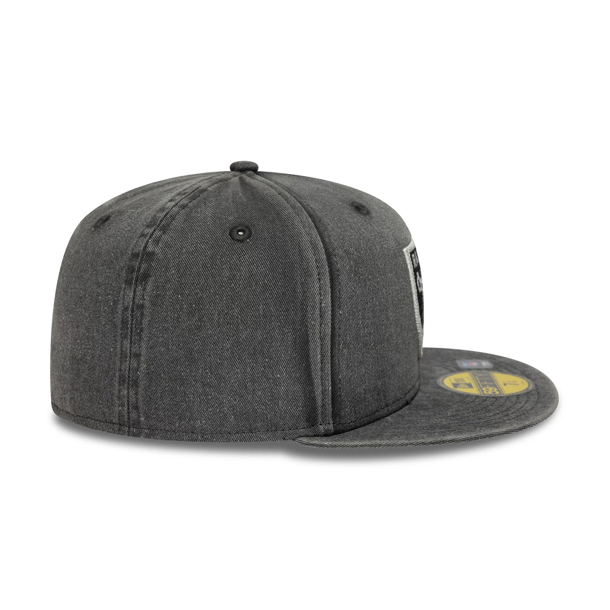 Pictured is this NFL Washed Las Vegas Raiders 59FIFTY Fitted cap in black. 7