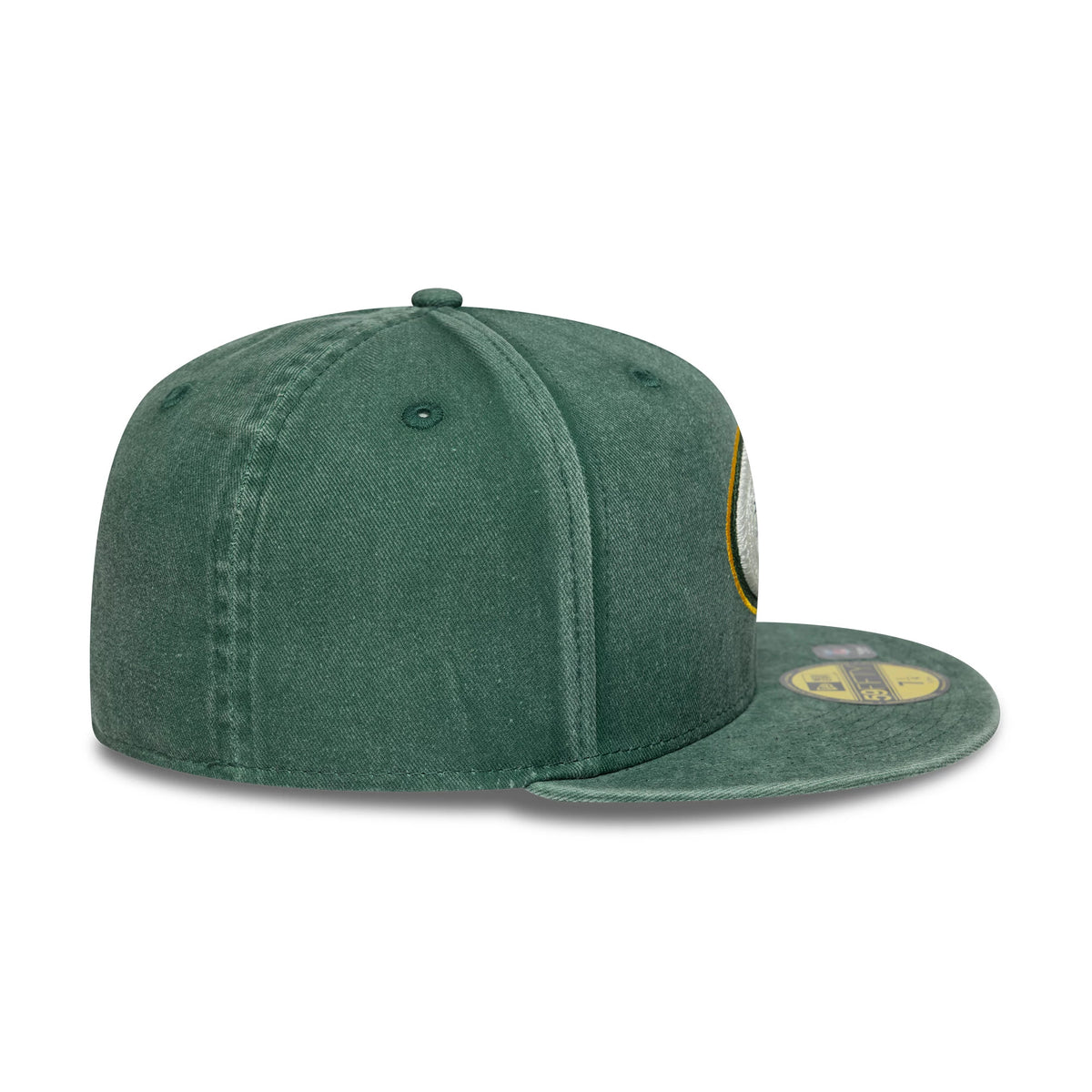 Pictured is this NFL Washed Green Bay Packers 59FIFTY Fitted cap in dark green. 7