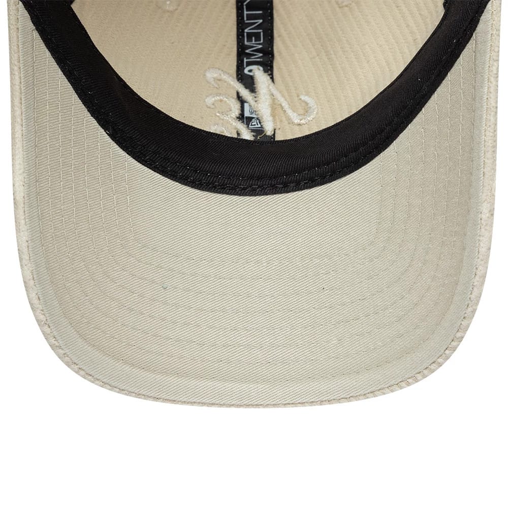 Pictured is this New Era Washed Cord 9TWENTY cap in Light Grey. 7
