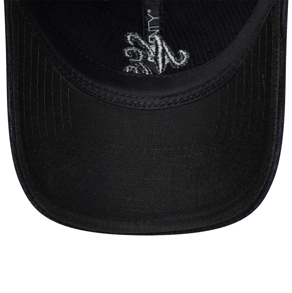 Pictured is this New Era Washed Cord 9TWENTY cap in black. 7