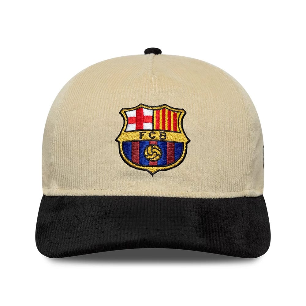 Pictured is this FC Barcelona Cord 19TWENTY cap in light beige. 2