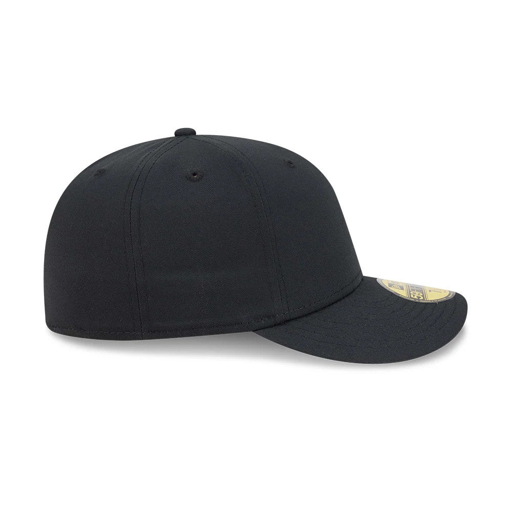 Pictured is this New Era Recycled Twill 59FIFTY Fitted cap in black. 7