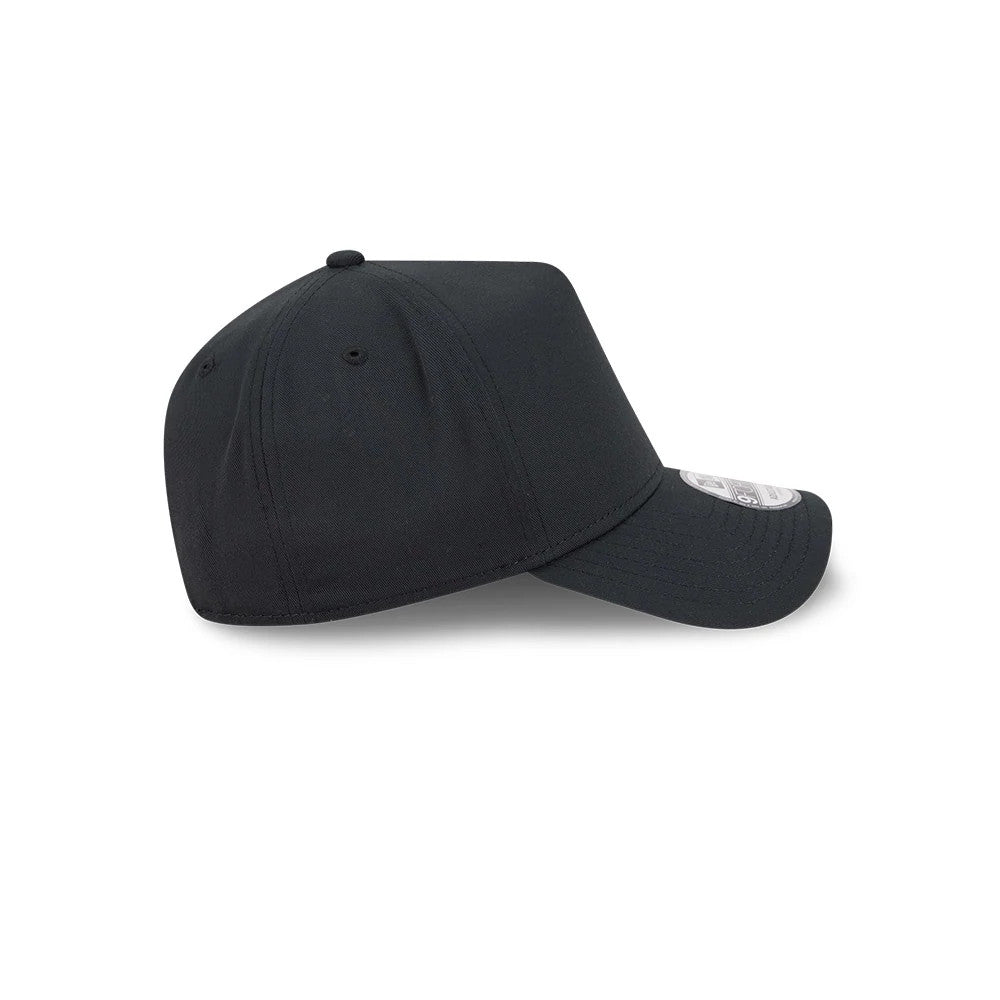 Pictured is this New Era Recycled Twill 9FORTY A-Frame cap in black. 7