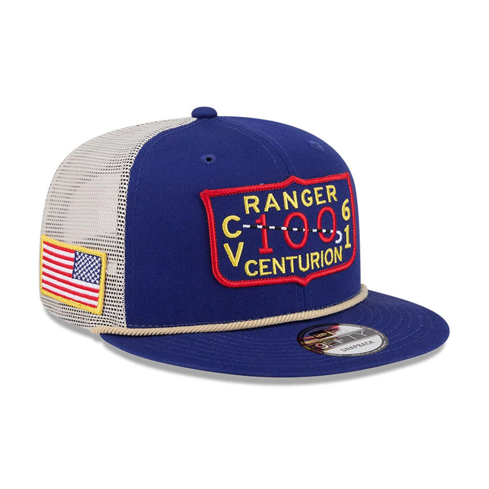 Pictured is this Top Gun 9FIFTY Trucker cap in dark blue. 1