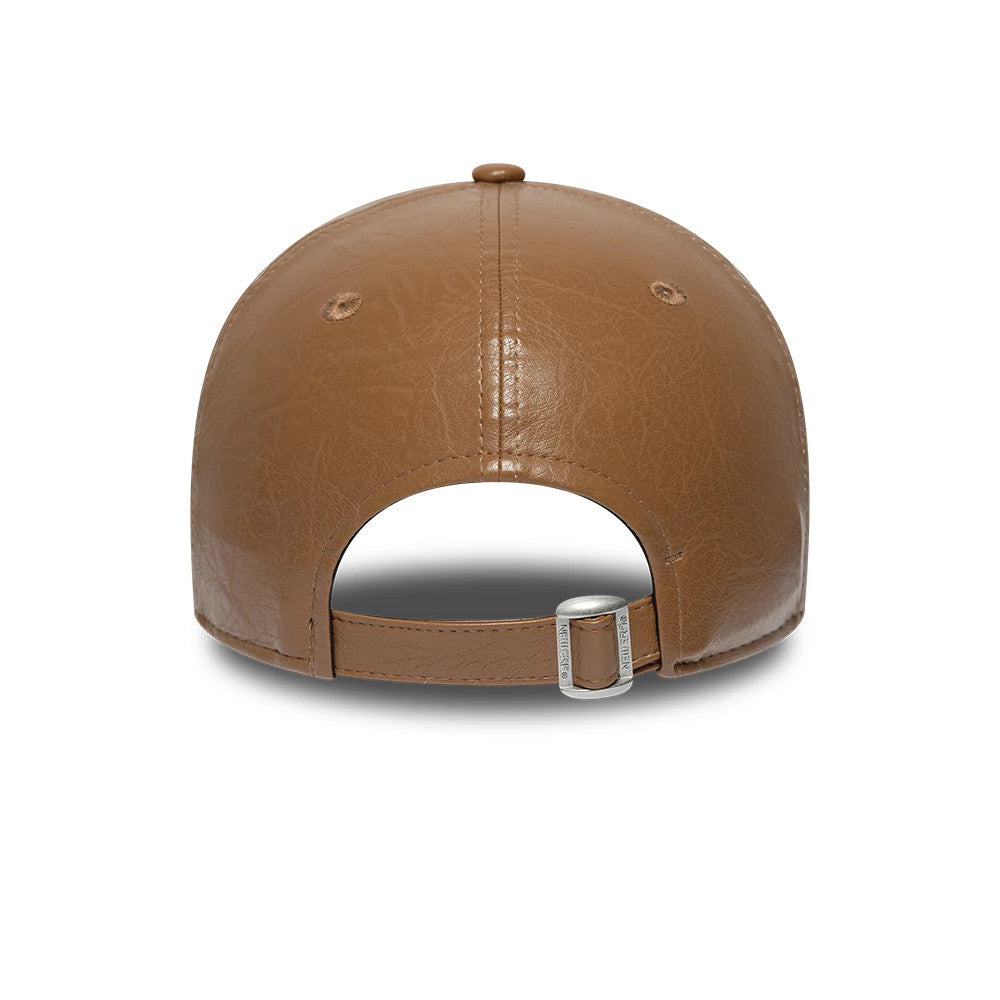 Pictured is this Crinkle PU Vespa 9FORTY Adjustable cap in dark brown. 4