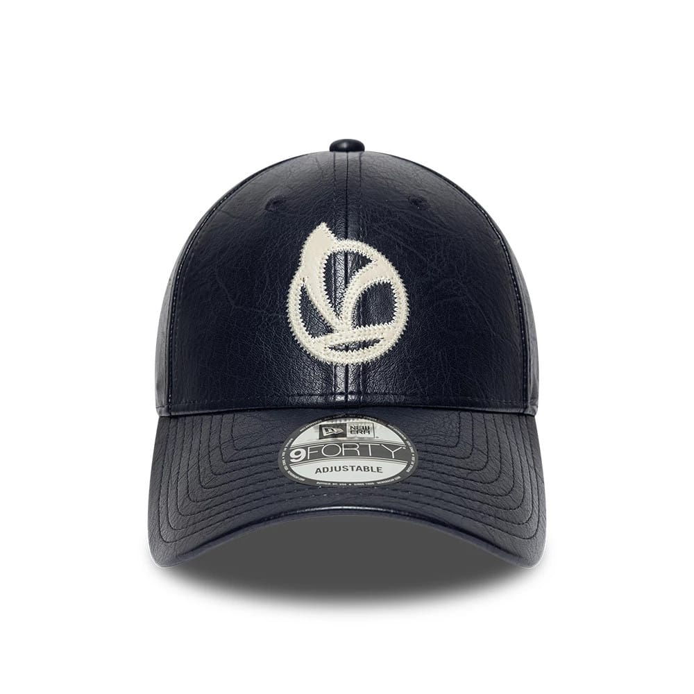 Pictured is this Crinkle Vespa 9FORTY Adjustable cap in navy. 2