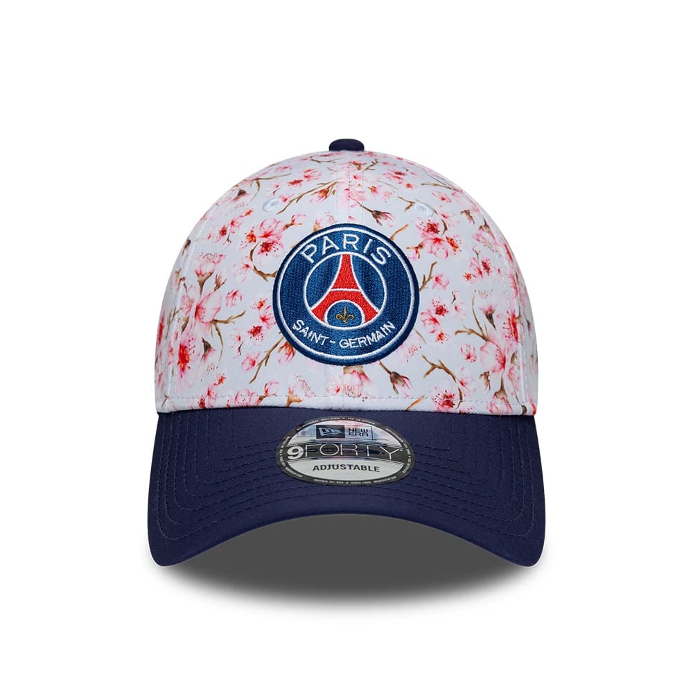 Pictured is this Paris Saint Germain Cherry Blossom 9FORTY Adjustable cap in navy. 2