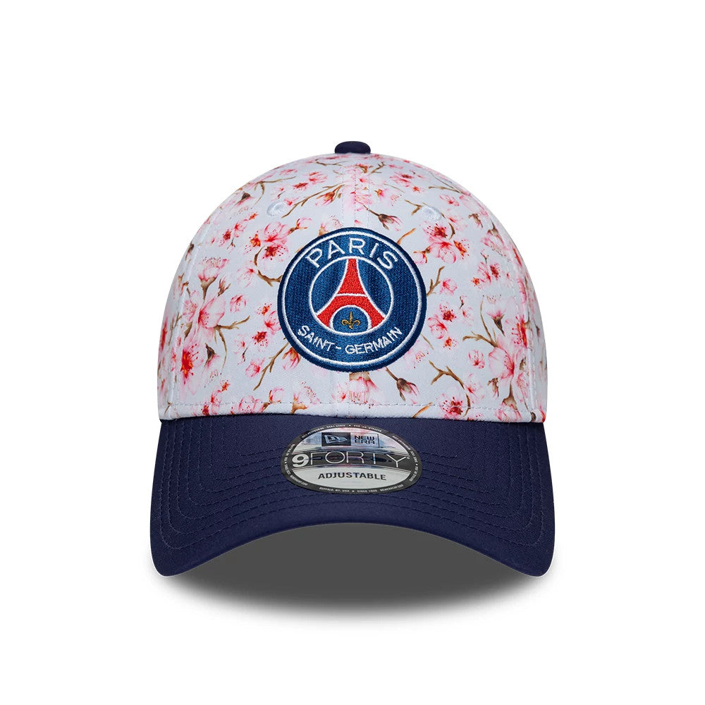 Pictured is this Paris Saint-Germain Cherry Blossom 9FORTY Adjustable cap in navy. 2