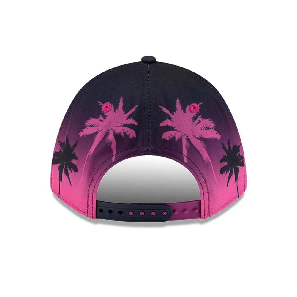 Pictured is this Miami Atlassian Williams F1 Team 9FORTY M-Crown A-Frame cap in navy. 4