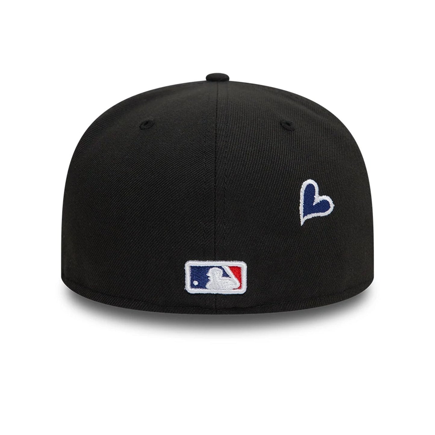Pictured is this MLB Heart Icon LA Dodgers 59FIFTY Fitted cap in black. 7