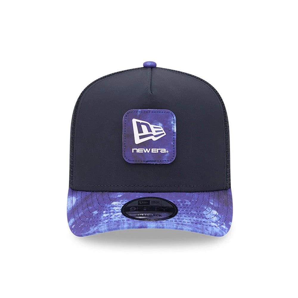 Pictured is this New Era Golf 9FIFTY A-Frame Snapback cap in navy. 3