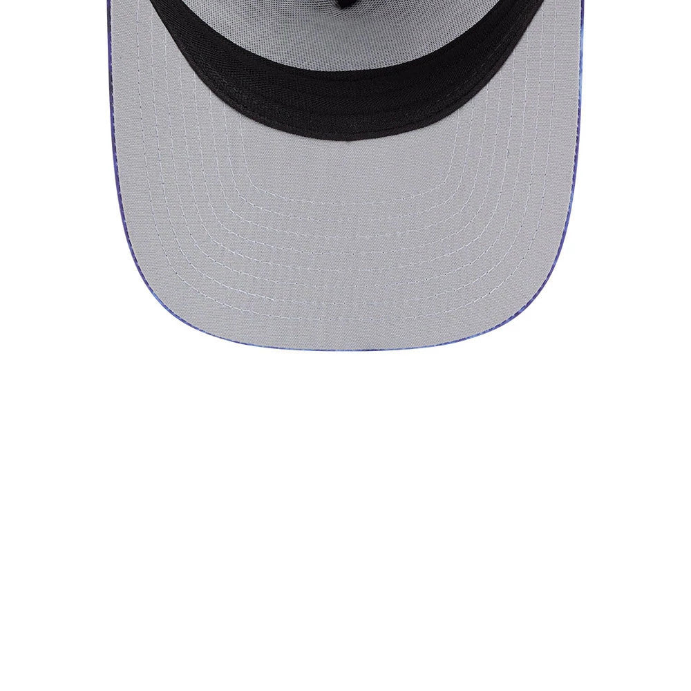 Pictured is this New Era Golf 9FIFTY A-Frame Snapback cap in navy. 2