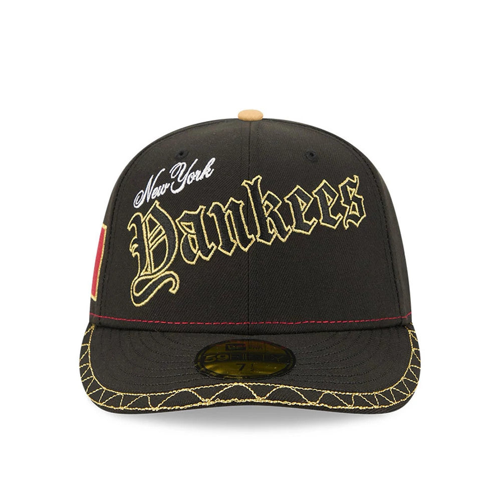 Pictured is this MLB Cinco De Mayo New York Yankees 59FIFTY Fitted cap in black. 3