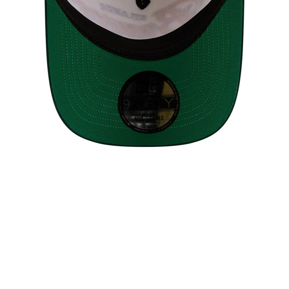 Pictured is this MLB Cinco De Mayo Atlanta Braves 9FORTY A-Frame Adjustable cap in cream & green. 7