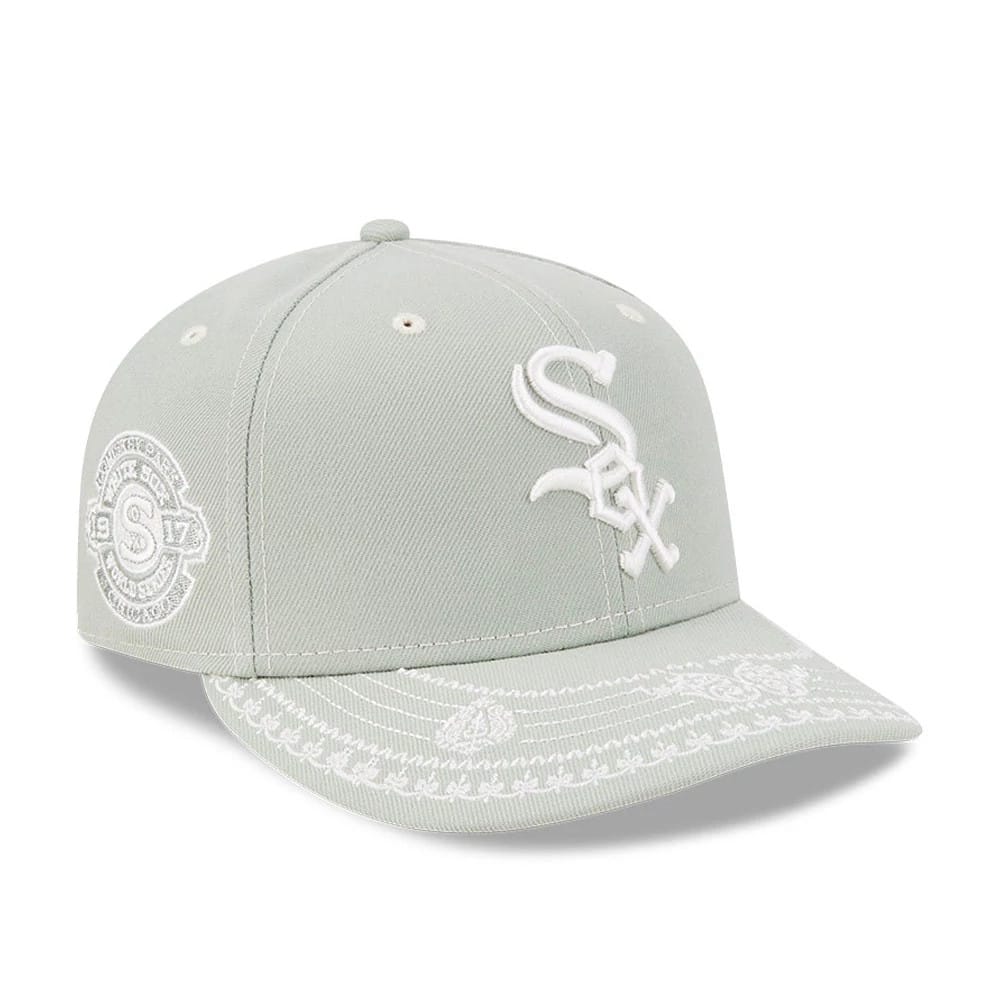 Pictured is this MLB Fathers Day Chicago White Sox 59FIFTY Fitted cap in pastel green. 1