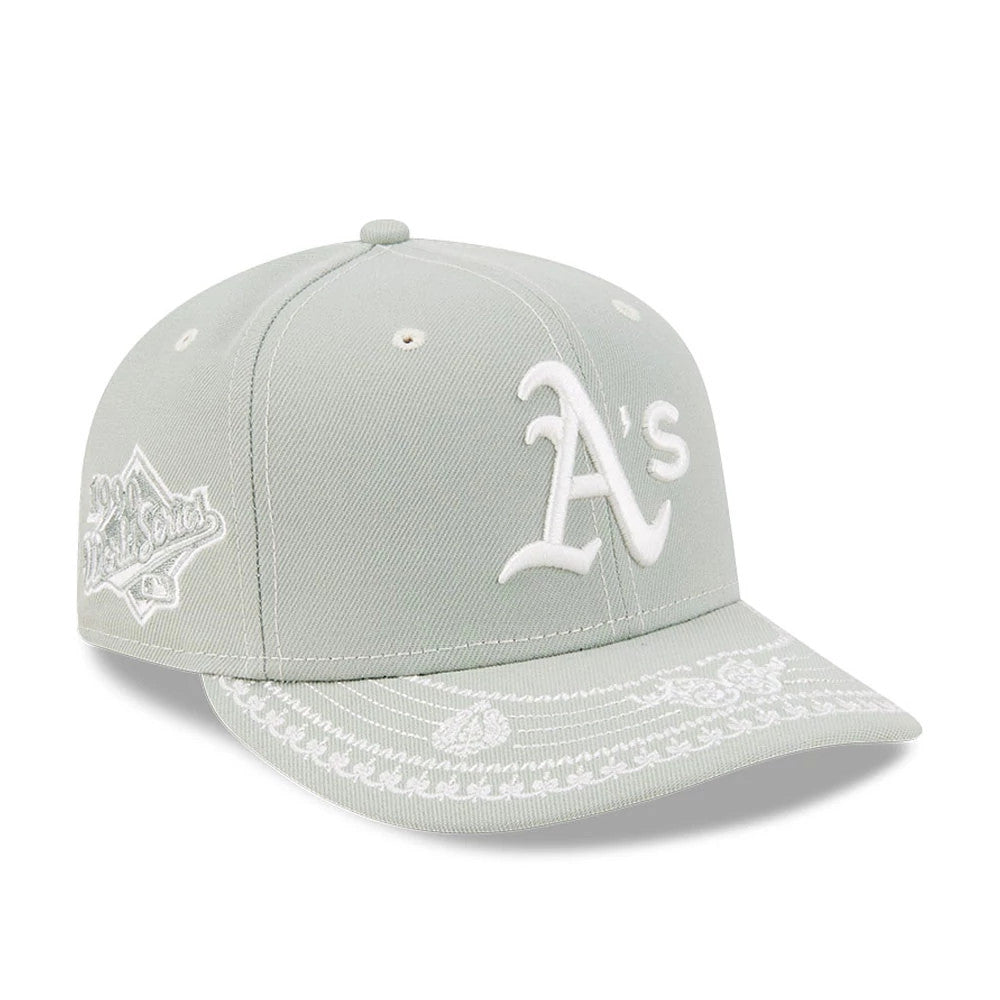 Pictured is this MLB Fathers Day Athletics 59FIFTY Fitted cap in pastel green. 1