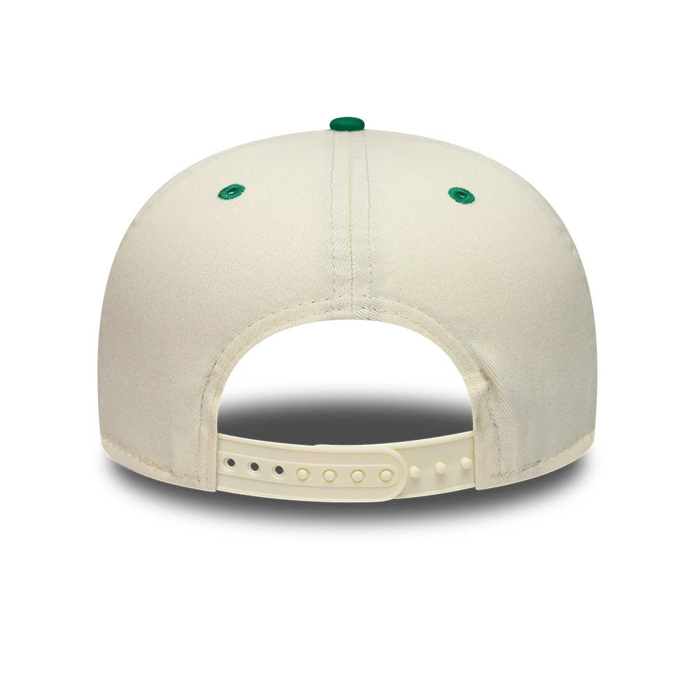Pictured is this NBA Hardwood Classic Boston Celtics 19TWENTY Adjustable cap in cream & green. 7