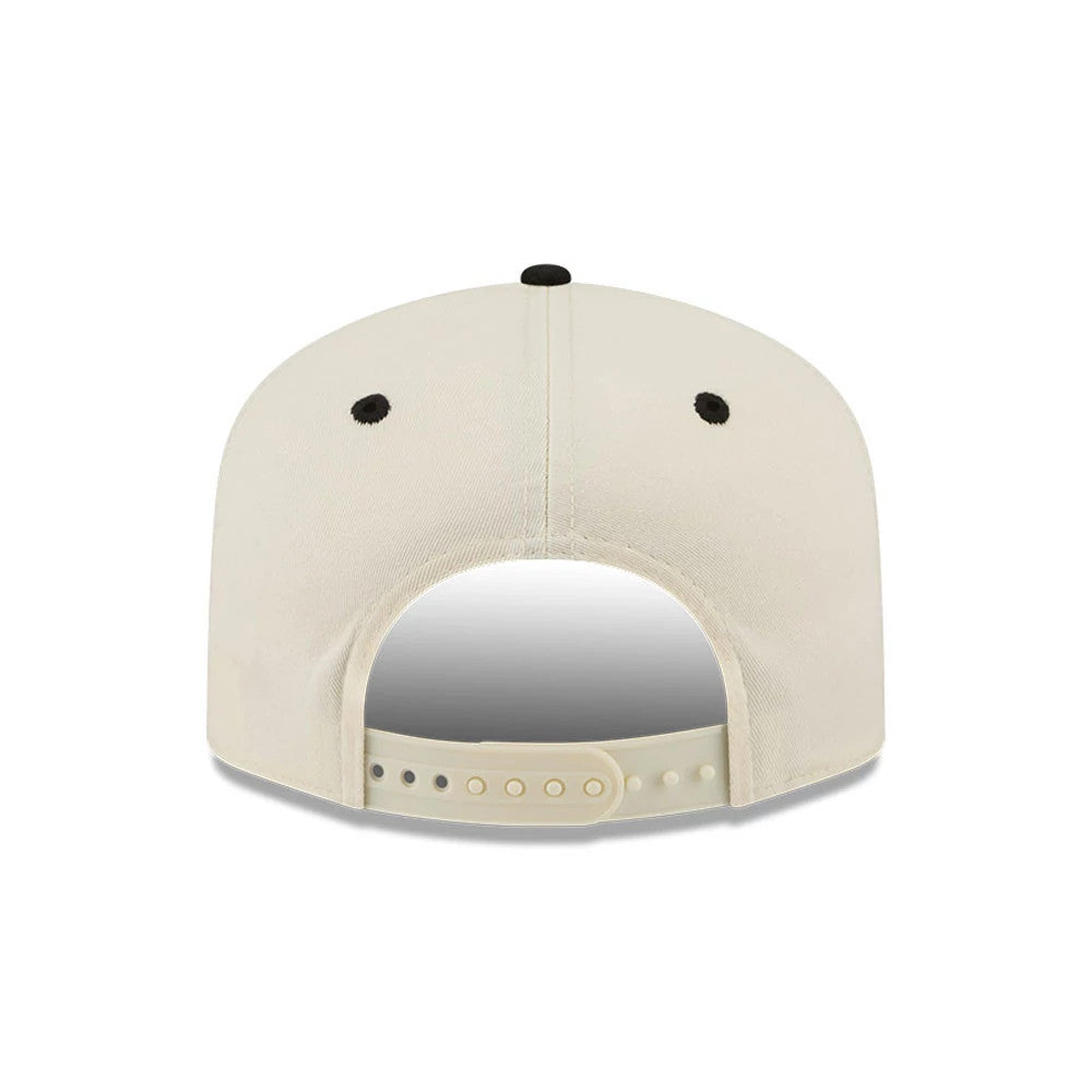 Pictured is this NBA Hardwood Classic Chicago Bulls 19TWENTY Adjustable cap in cream & black. 7