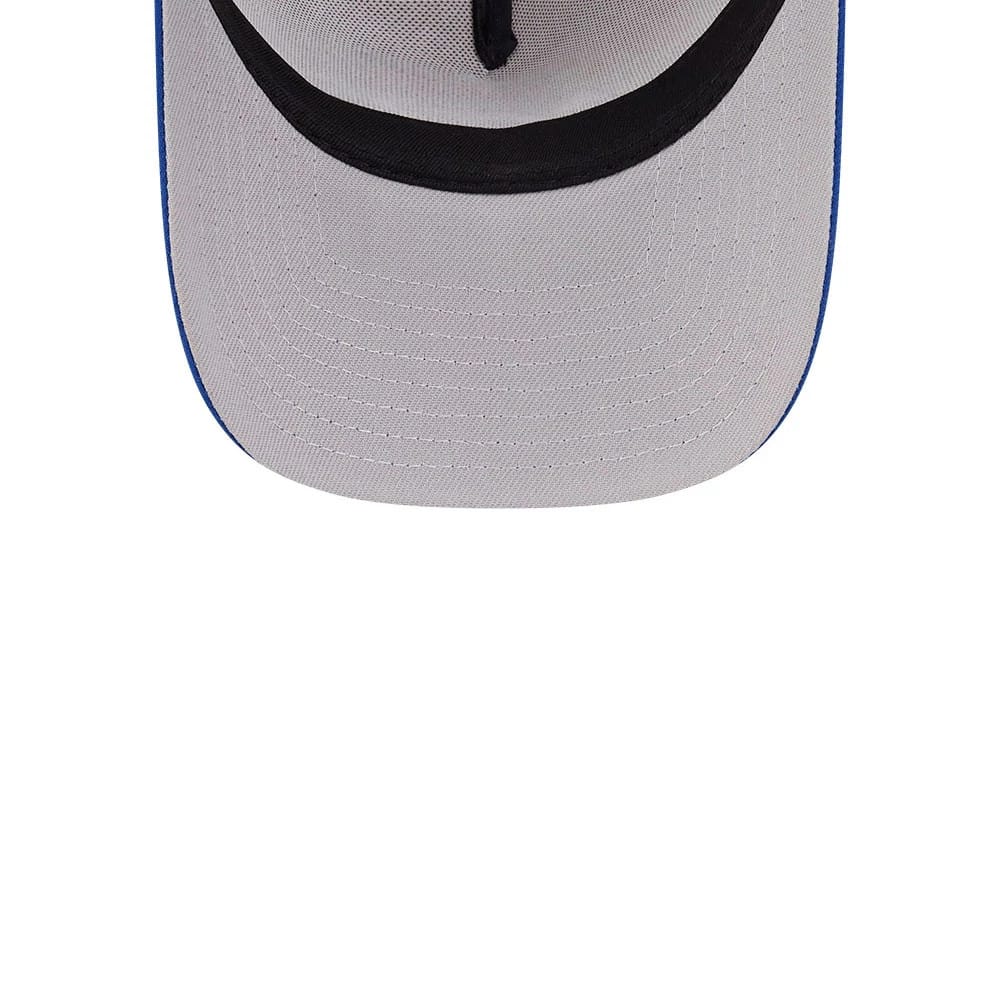 Pictured is this NBA Hardwood Classic New York Knicks 9FORTY A-Frame Adjustable cap in light beige. 2