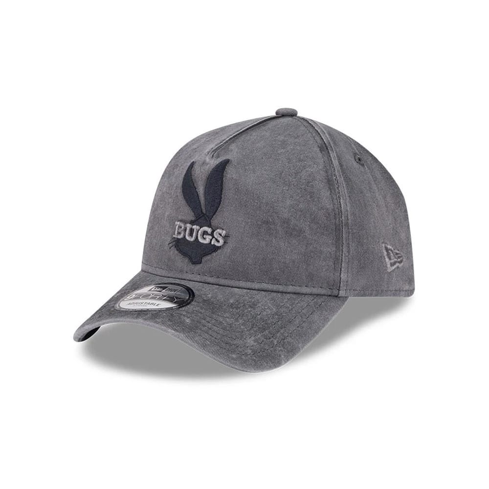 Pictured is this Looney Tunes Bugs Bunny 9FORTY A-Frame Adjustable cap in grey. 1