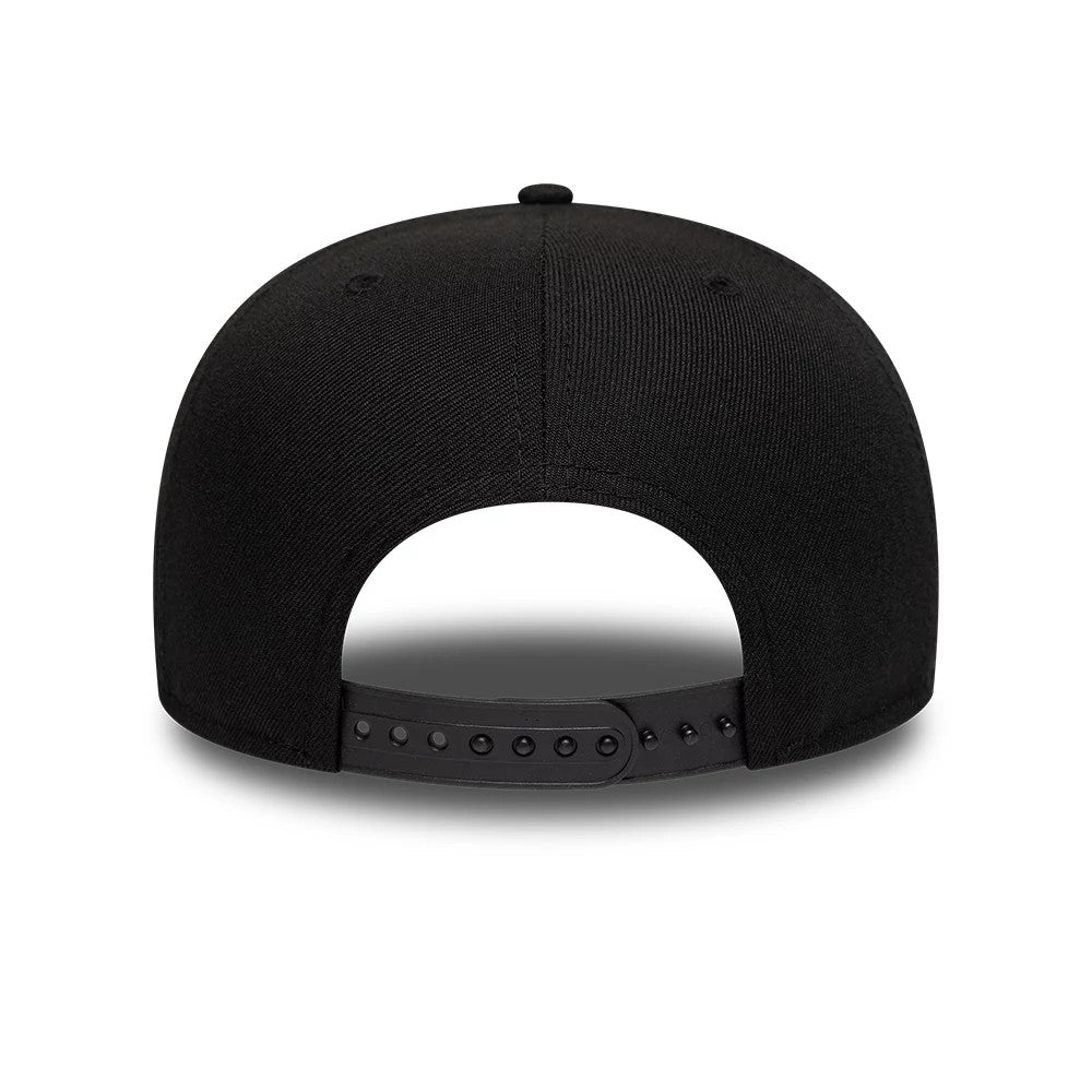 Pictured is this Looney Tunes Bugs & Daffy 9FIFTY A-Frame Snapback Adjustable cap in black. 7