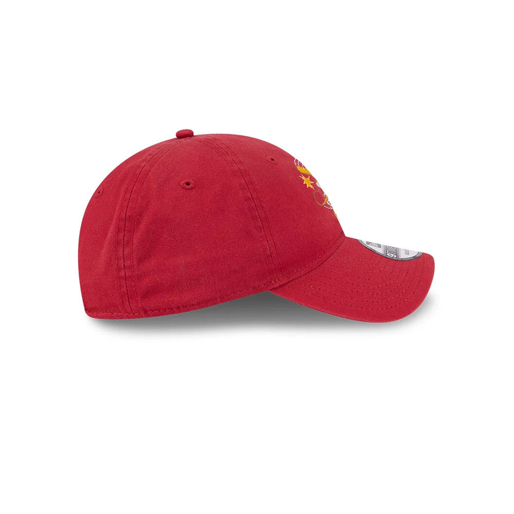 Pictured is this Looney Tunes Speedy Gonzales 9TWENTY Adjustable cap in dark red. 7