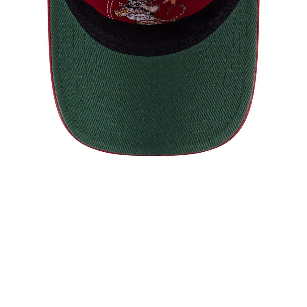 Pictured is this Looney Tunes Speedy Gonzales 9TWENTY Adjustable cap in dark red. 2