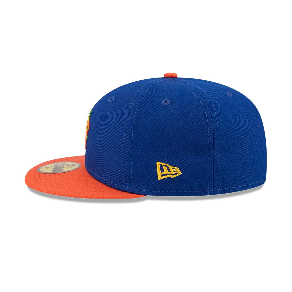 Pictured is this MLB X Coming To America New York Mets 59FIFTY Fitted cap in blue. 7