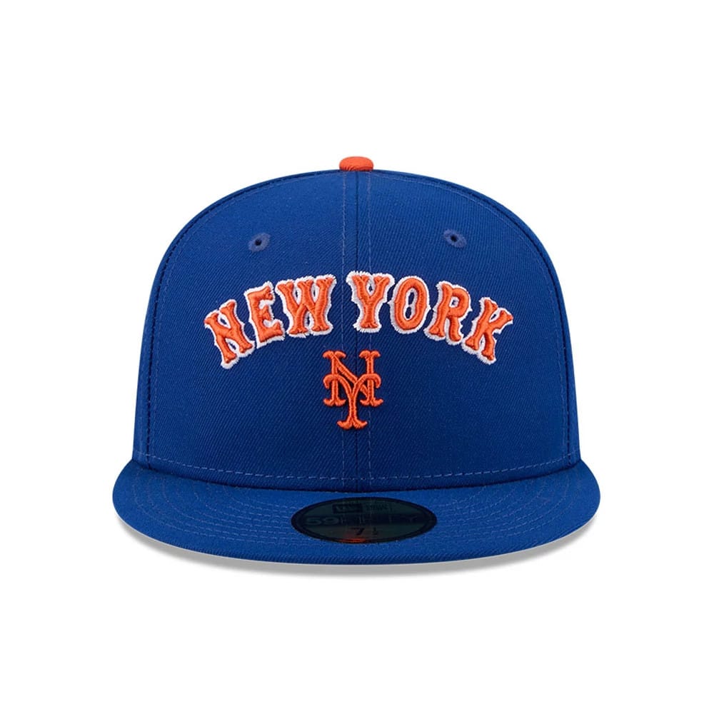 Pictured is this MLB X Seinfeld New York Mets 59FIFTY Fitted cap in blue. 3