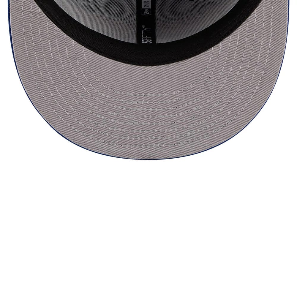 Pictured is this MLB X Seinfeld New York Mets 59FIFTY Fitted cap in blue. 2