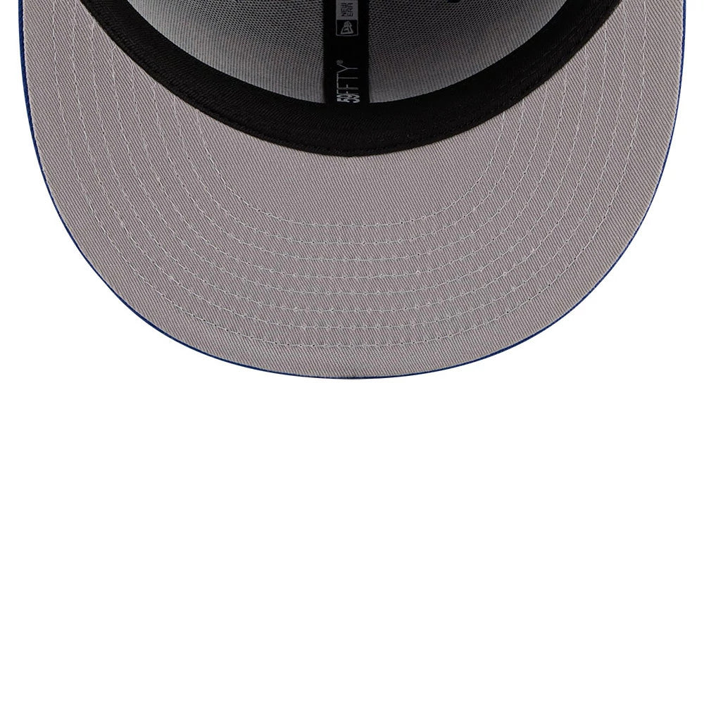 Pictured is this MLB X Seinfeld New York Mets 59FIFTY Fitted cap in blue. 2