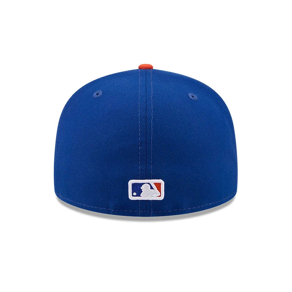 Pictured is this MLB X Seinfeld Cooperstown New York Mets 59FIFTY Fitted cap in Blue. 7