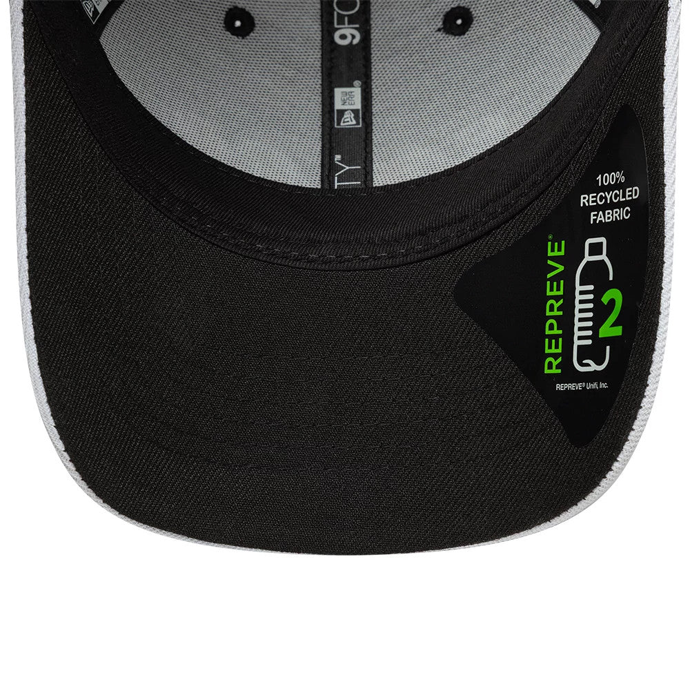 Pictured is this Repreve® Sail GP Piping 9FORTY cap in black. 5