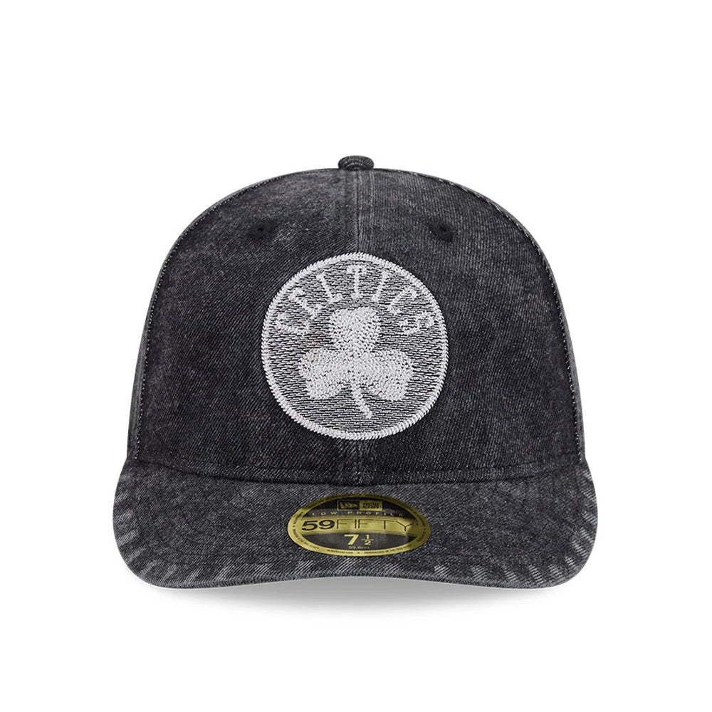 Pictured is this NBA 59FIFTY Day Boston Celtics Low Profile 59FIFTY Fitted cap in black. 3