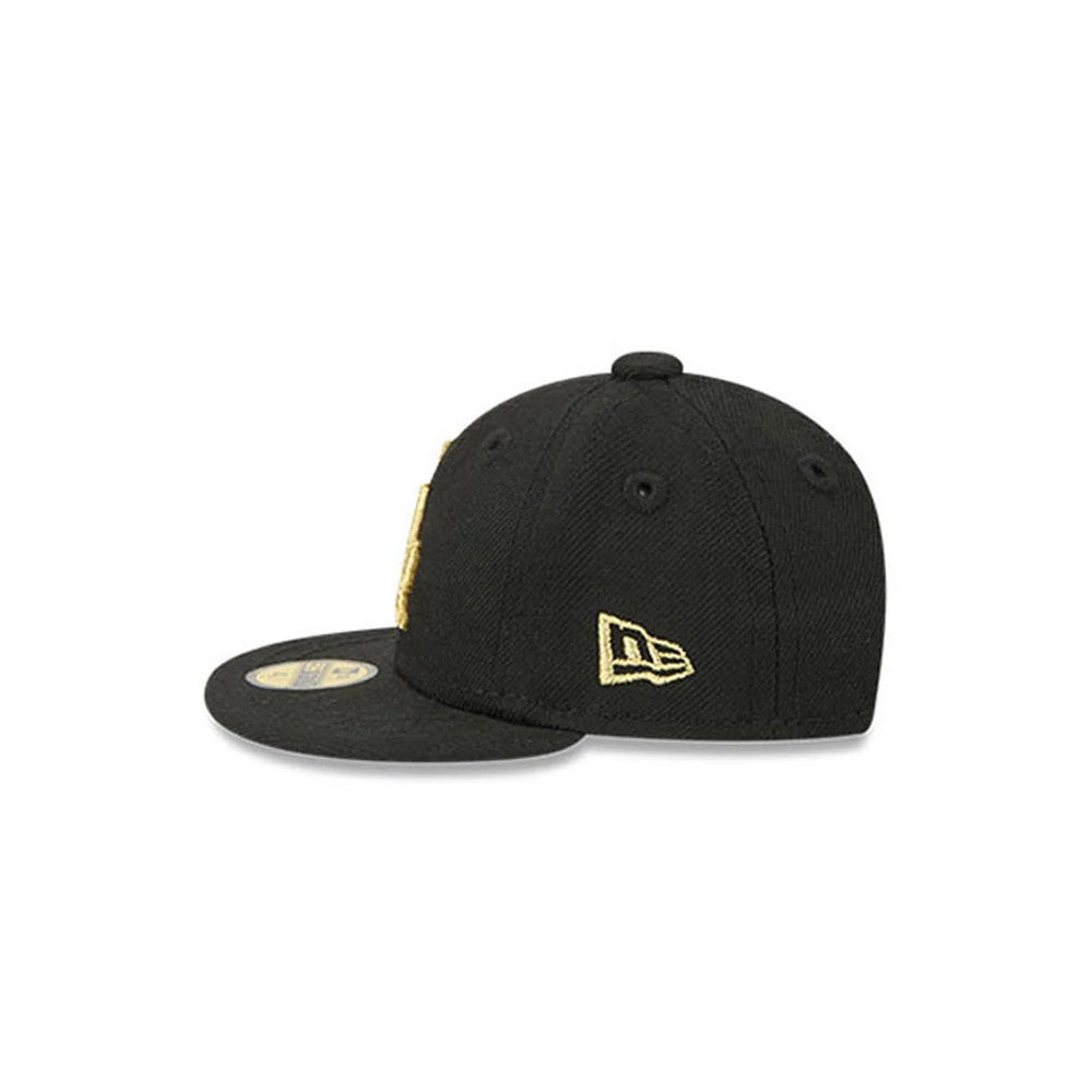 Pictured is this MLB 59FIFTY Day LA Dodgers Mini 59FIFTY Fitted cap in black. 4
