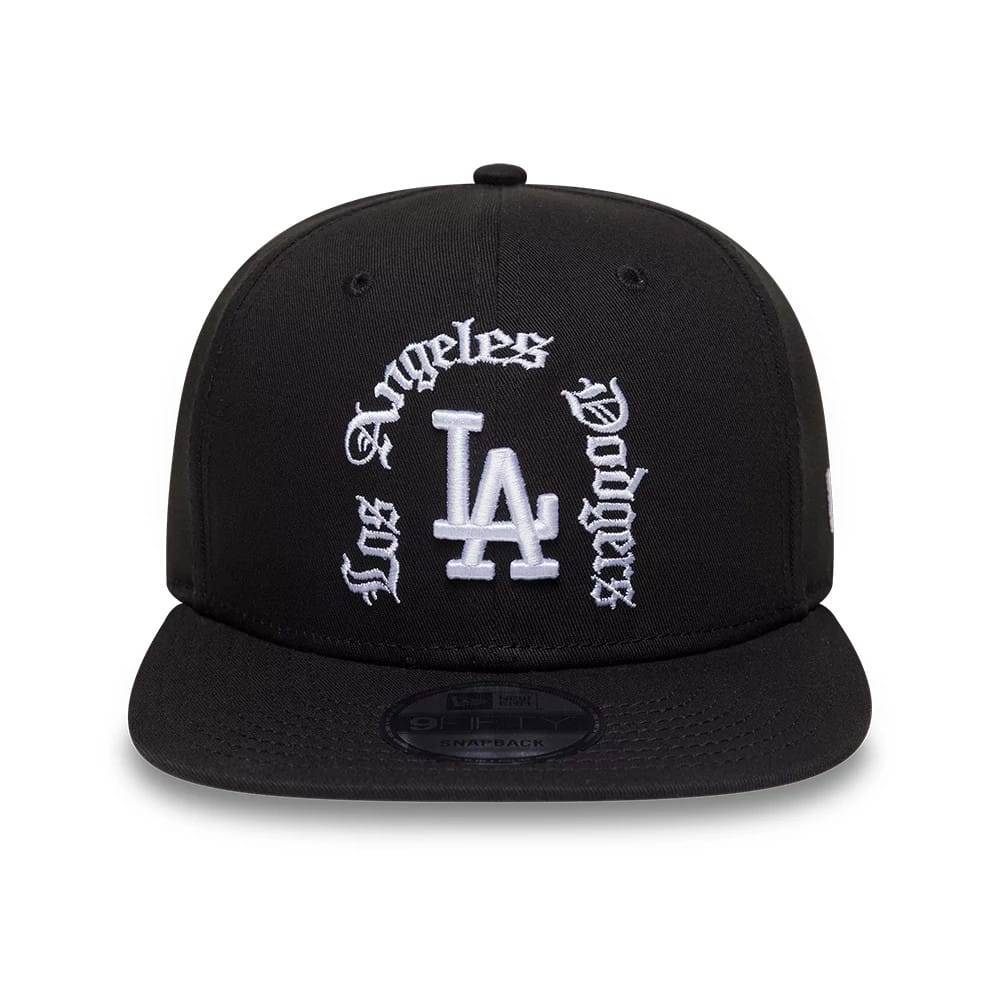 Pictured is this MLB LA Dodgers 9FIFTY Snapback cap in black. 2