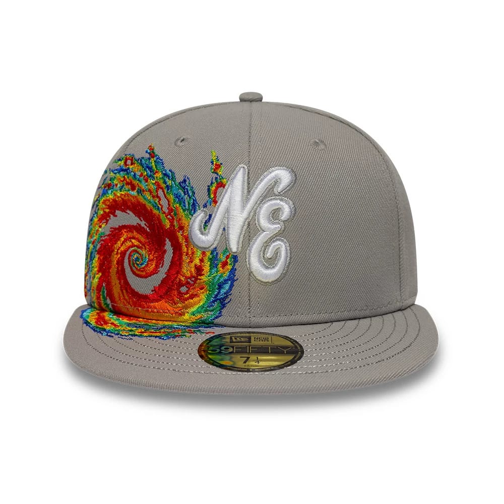 Pictured is this New Era Storm Pattern 59FIFTY Fitted cap in grey. 2