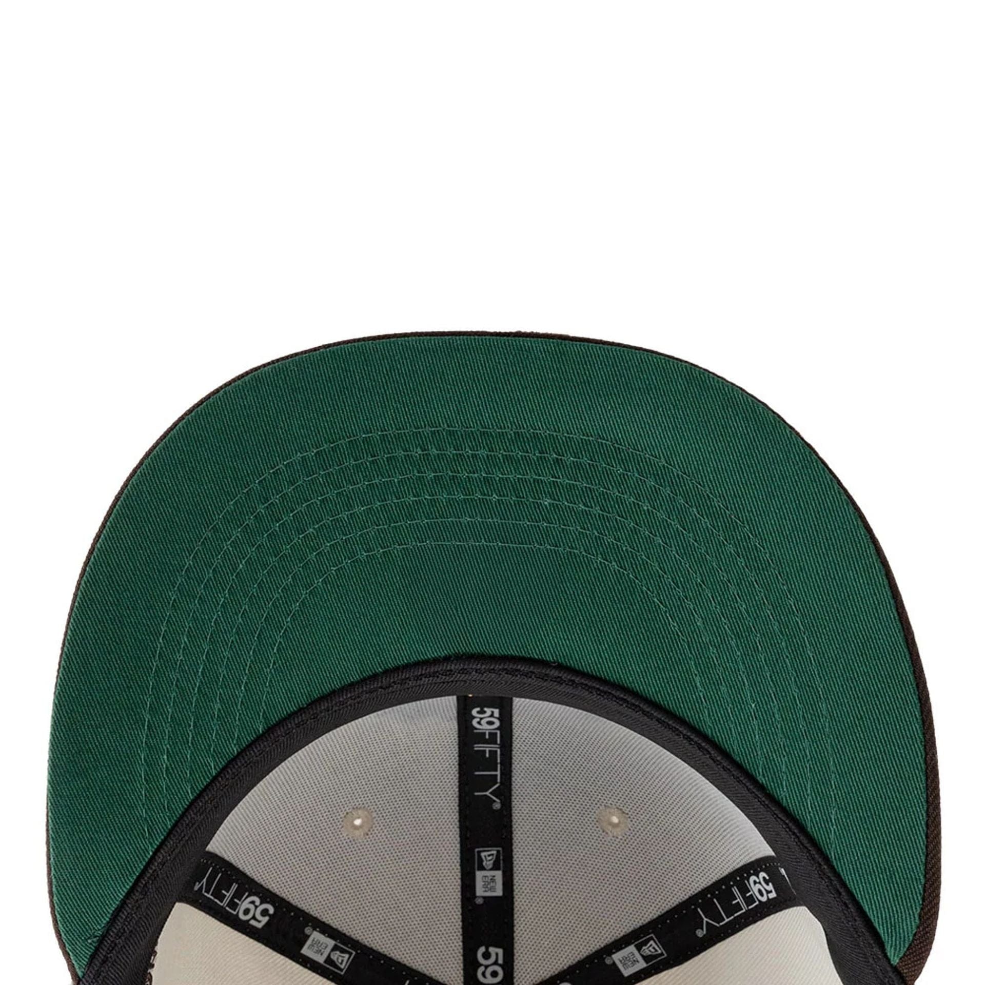 Pictured is this MLB Mexico City Series 2026 San Diego Padres 59FIFTY Fitted cap in light beige. 2